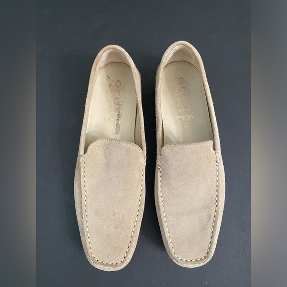 Geox Respira Men's Siron light tan Suede Slip On Loafers 43 EU, 10US - Picture 2 of 16